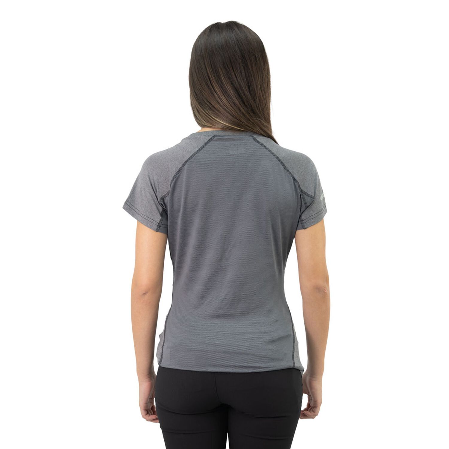 Polera Dry Fit Hw Spx Manga Corta Mujer Carbon Grey image number 3.0